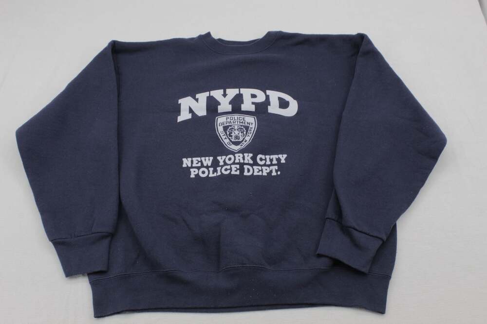 NYPD New York City Police Department Navy Blue Crewneck Sweatshirt